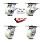 Service Caster 4 Inch Nylon Caster Set with Roller Bearing 4 Swivel Lock and 2 Brake SCC SCC-35S420-NYR-SLB-BSL-2-BSL-2 - alternate 3